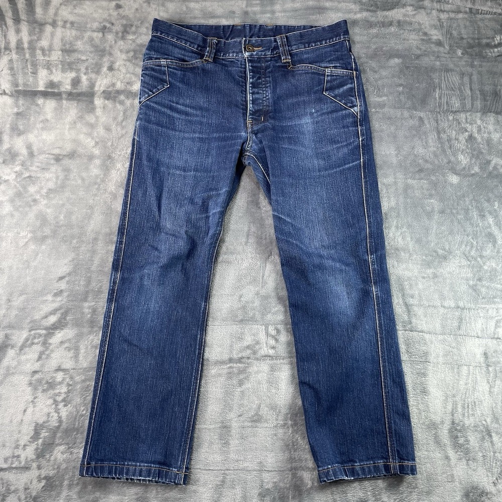 Triple Aught Design Blue Jeans Men 30X32 Fits 31x26 Denim Button Fly Made In USA